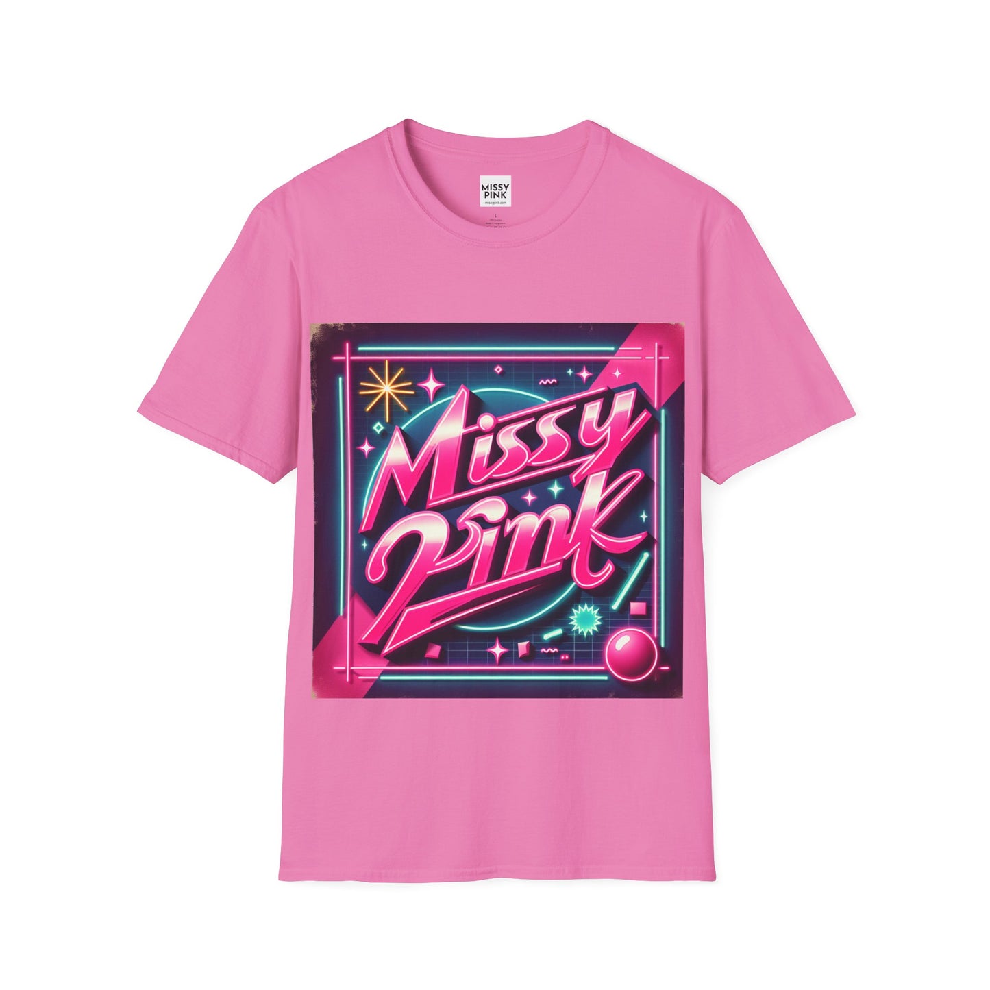 Missy Pink Retro Star T-Shirt