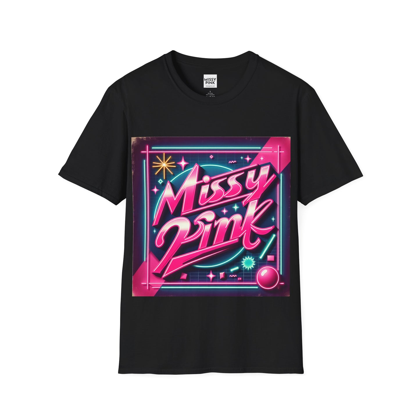 Missy Pink Retro Star T-Shirt