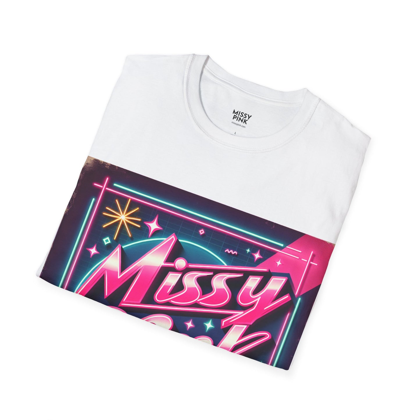 Missy Pink Retro Star T-Shirt