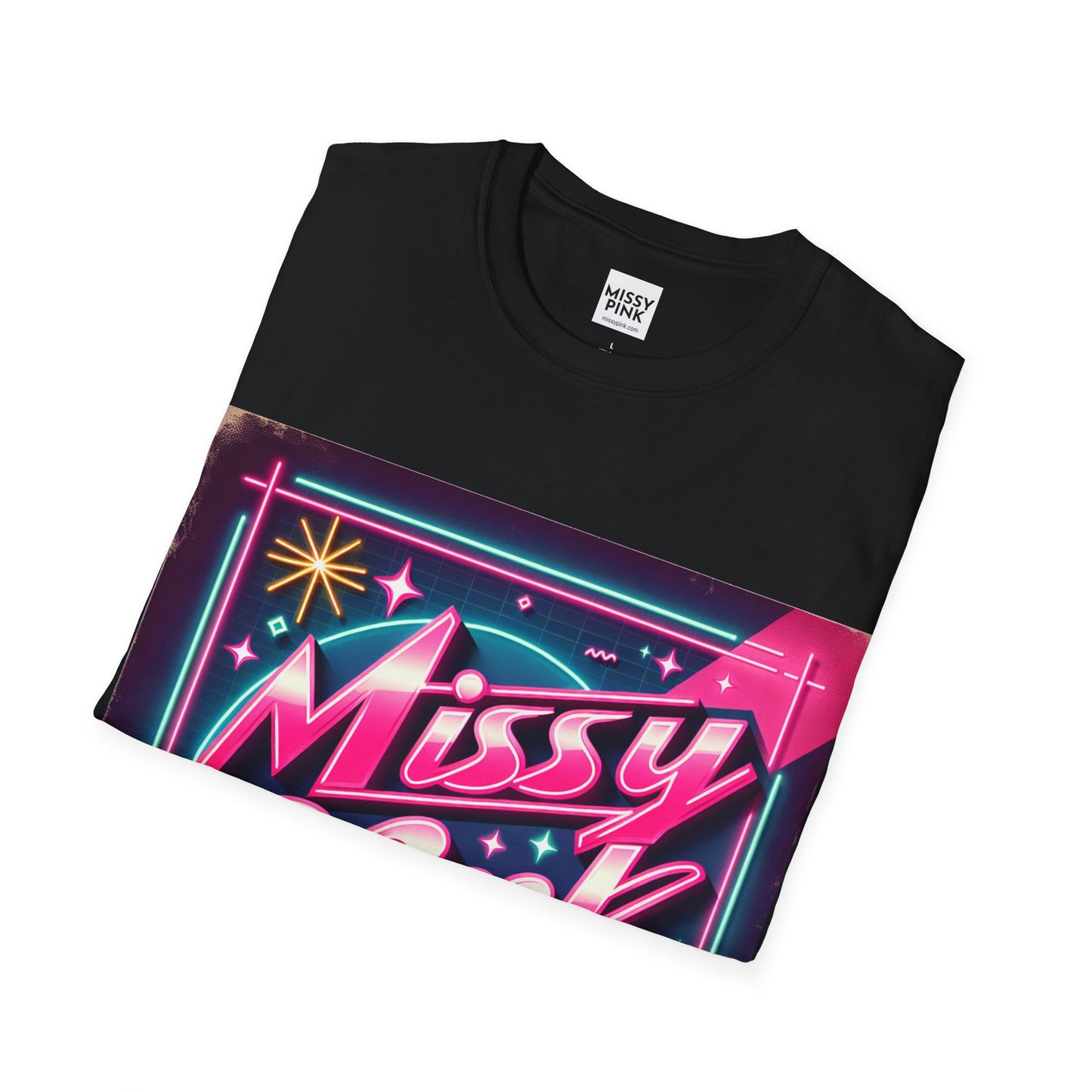 Missy Pink Retro Star T-Shirt