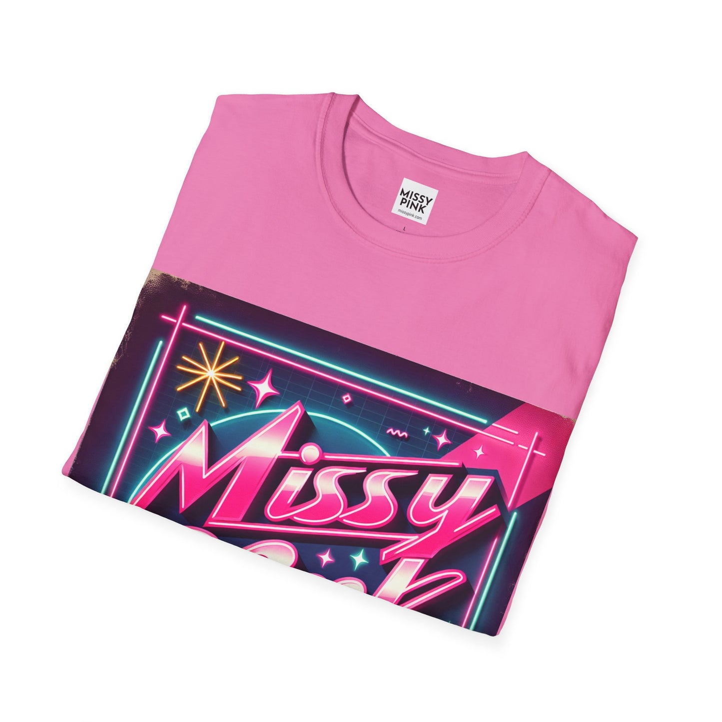 Missy Pink Retro Star T-Shirt