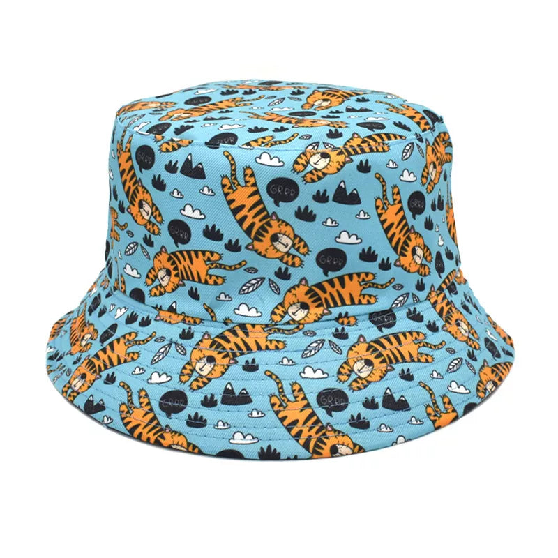 Blue Tiger Bucket Hat