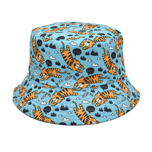 Blue Tiger Bucket Hat