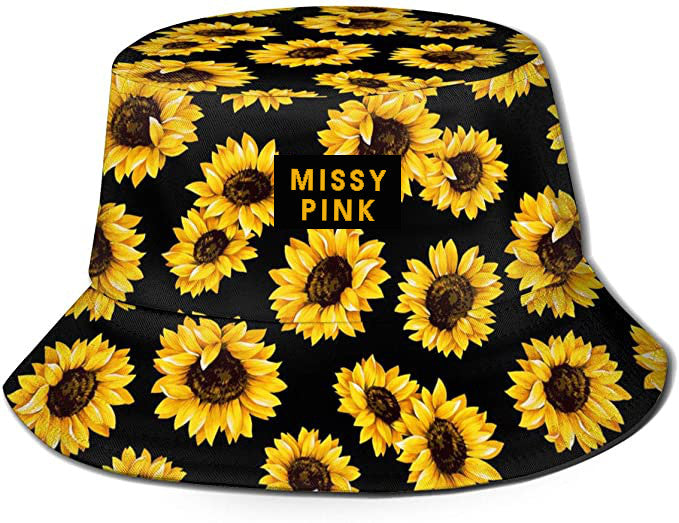 Daisy Black Bucket Hat