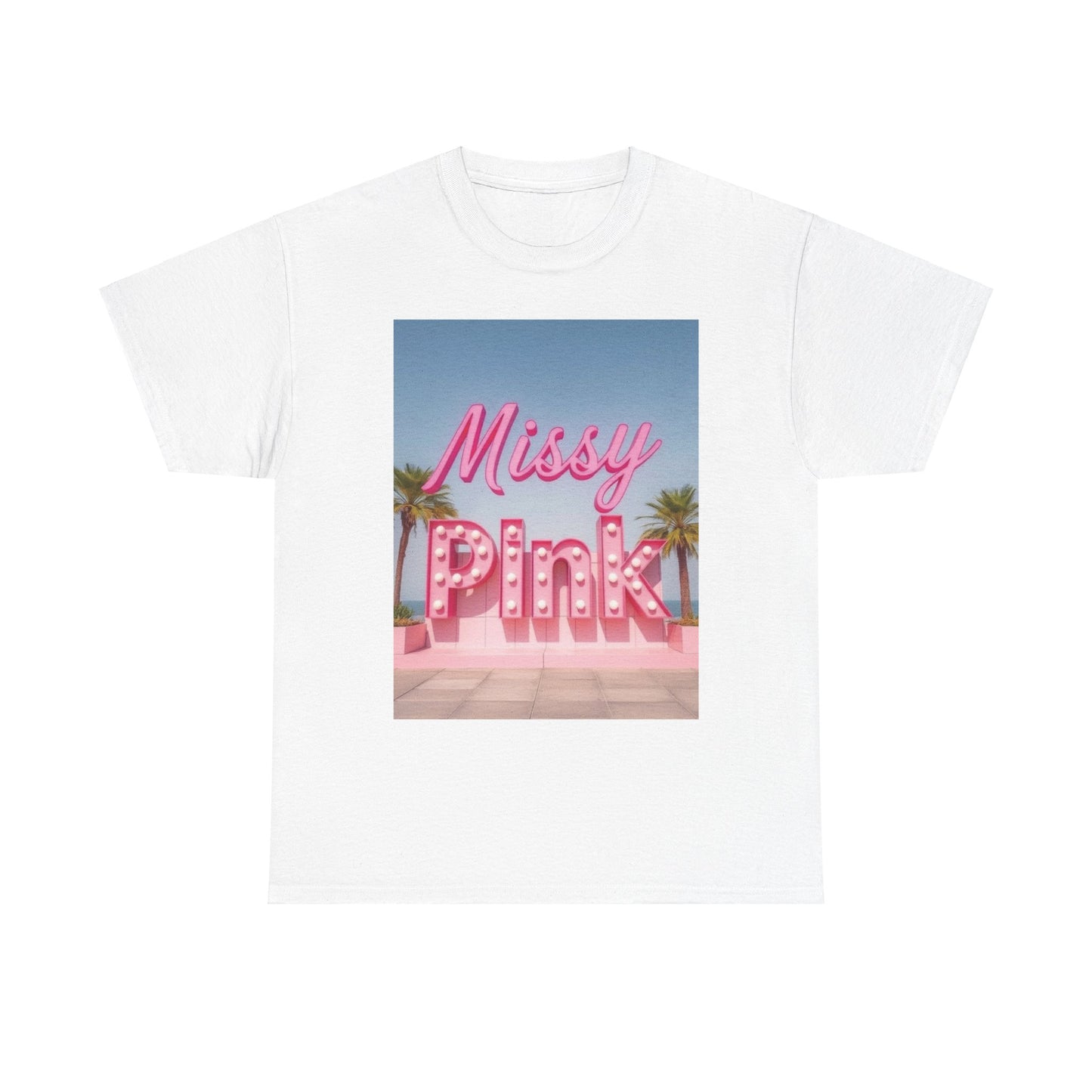 Missy Pink Beach T-Shirt - Unisex Tee