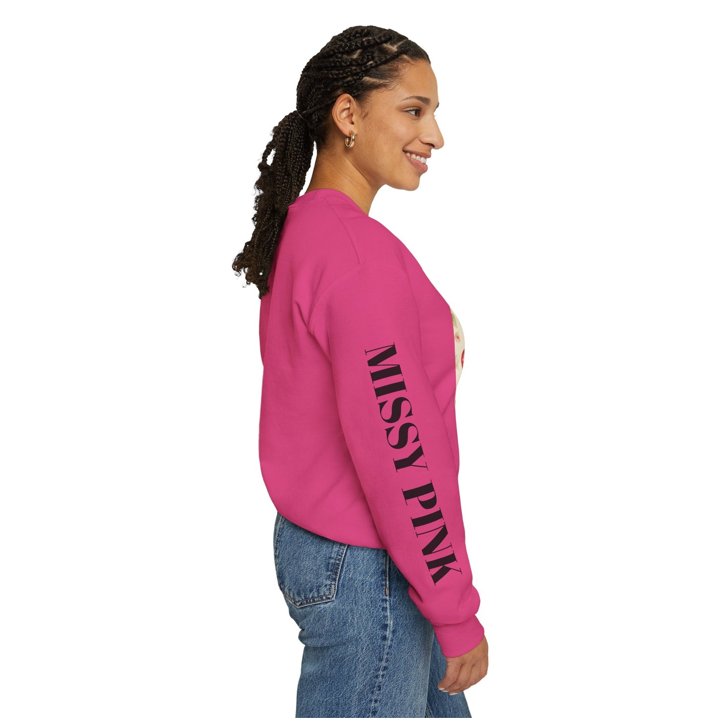 Missy Pink Floral AW24 Crewneck Sweatshirt