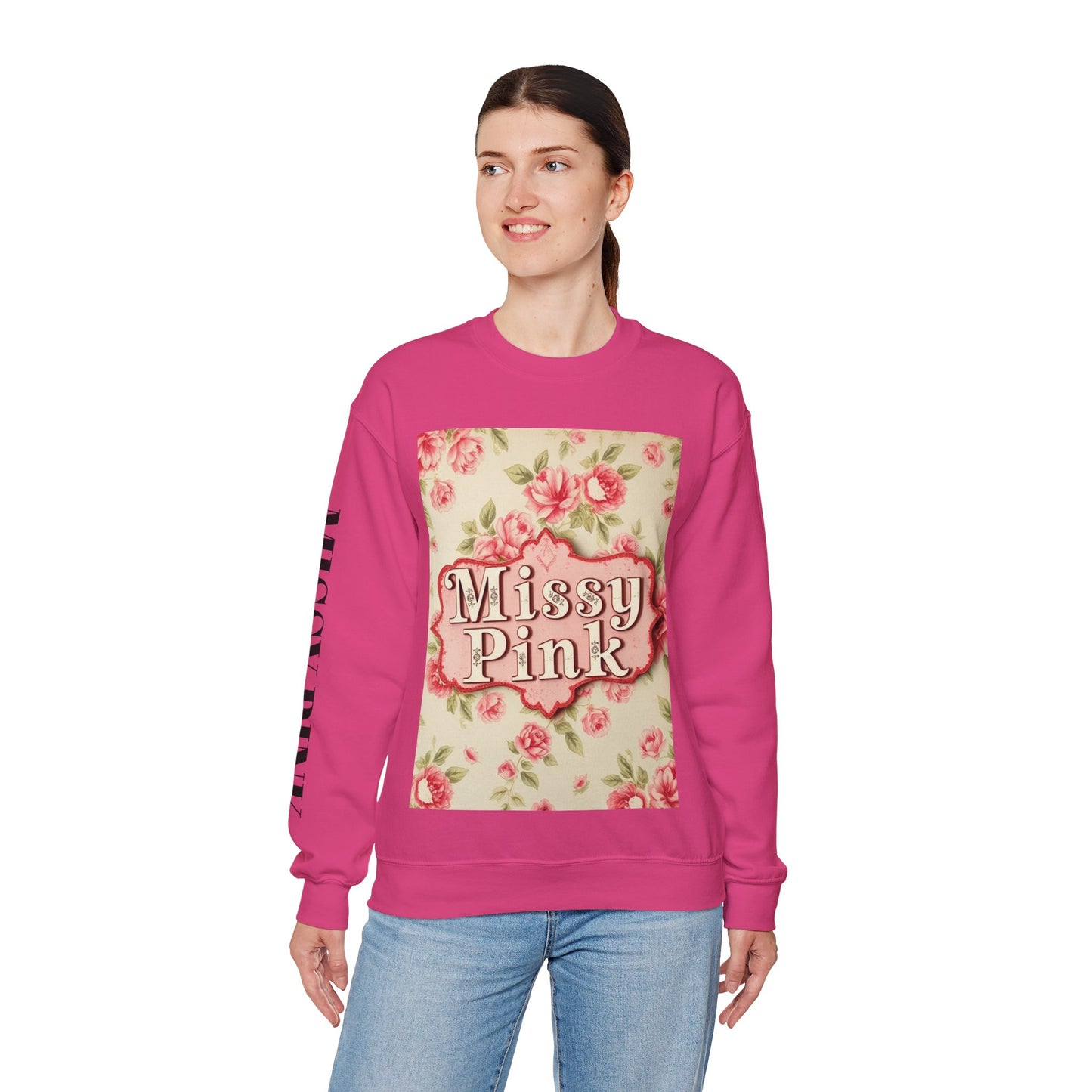 Missy Pink Floral AW24 Crewneck Sweatshirt