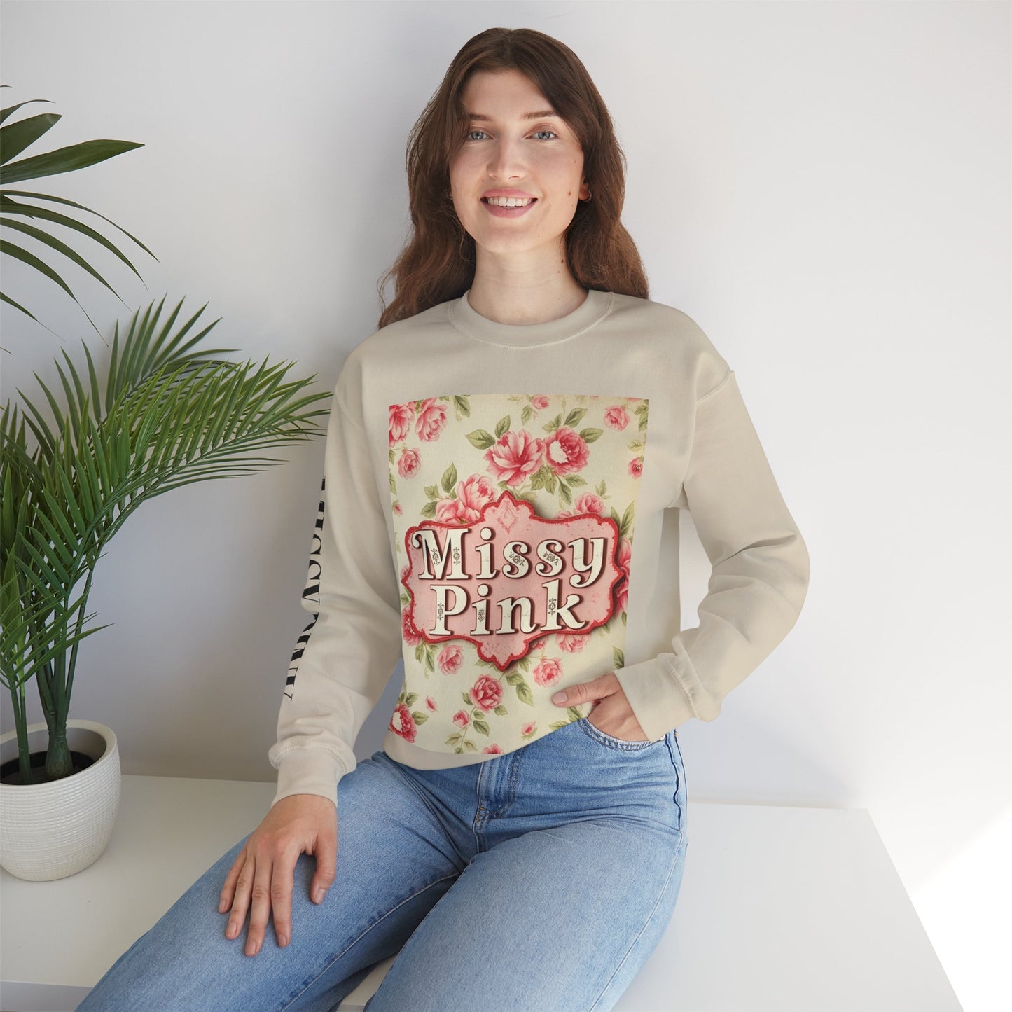 Missy Pink Floral AW24 Crewneck Sweatshirt