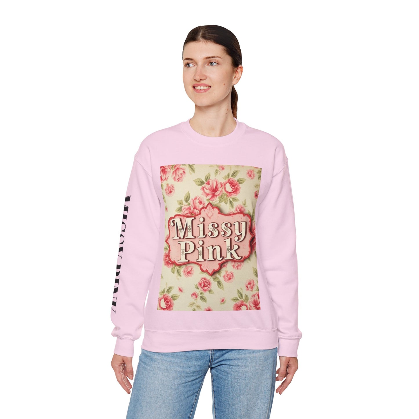 Missy Pink Floral AW24 Crewneck Sweatshirt