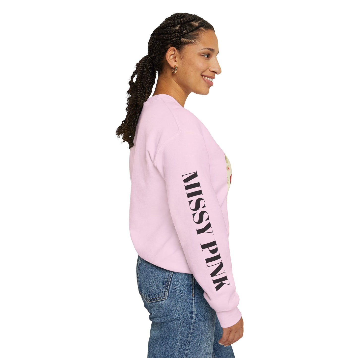 Missy Pink Floral AW24 Crewneck Sweatshirt