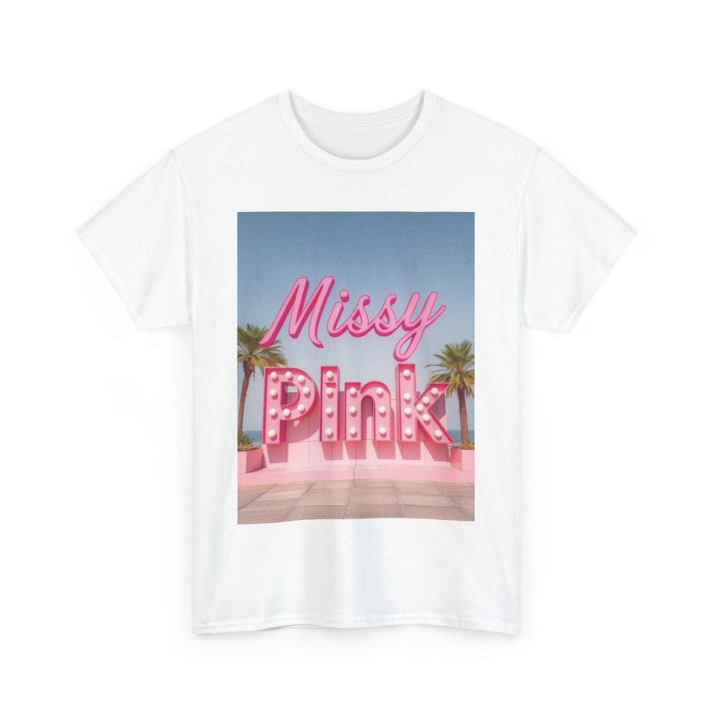 Missy Pink Beach T-Shirt - Unisex Tee