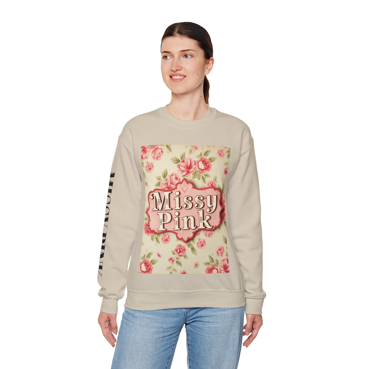 Missy Pink Floral AW24 Crewneck Sweatshirt