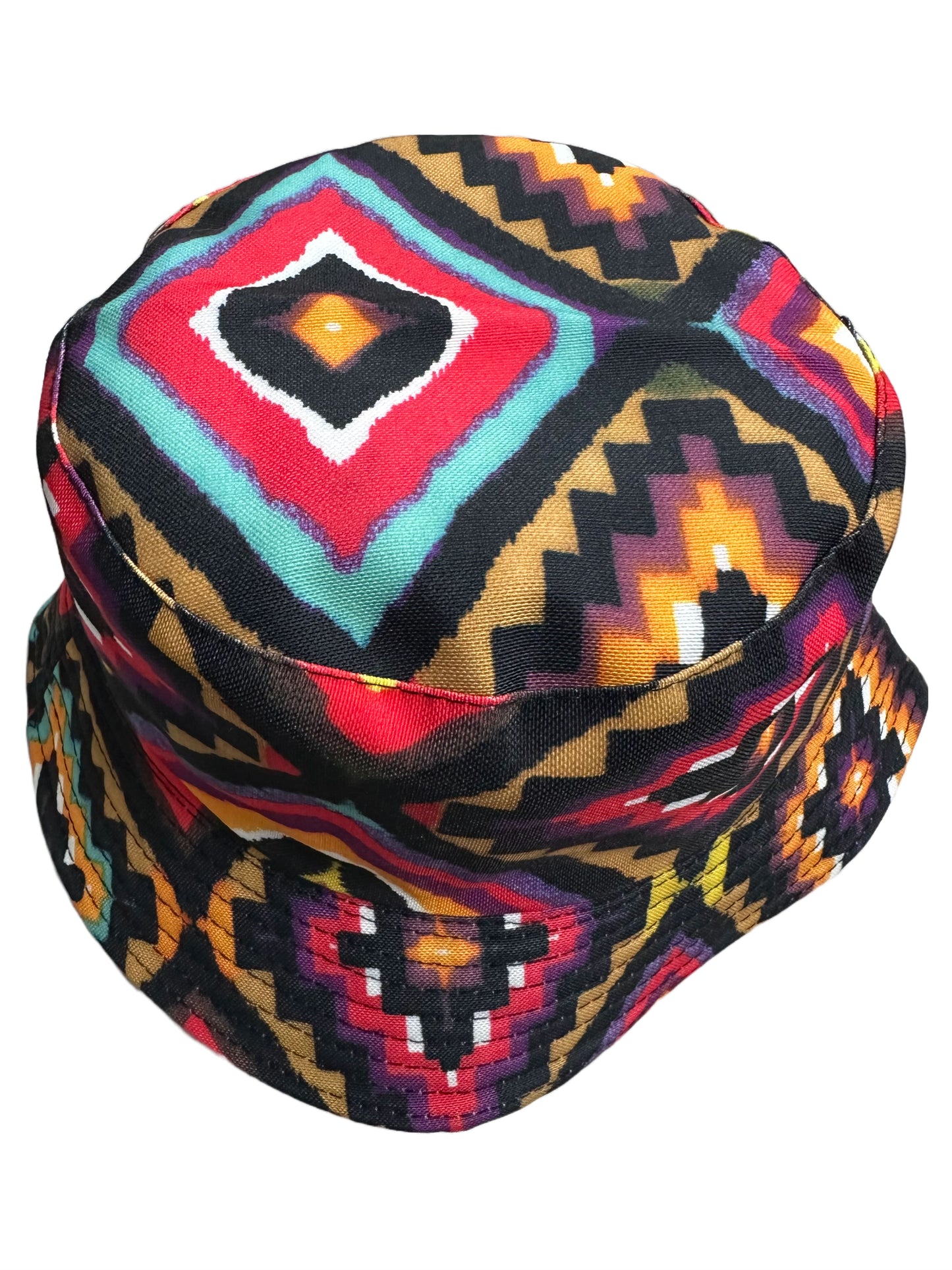 Missy Pink Aztec Print Bucket Hat