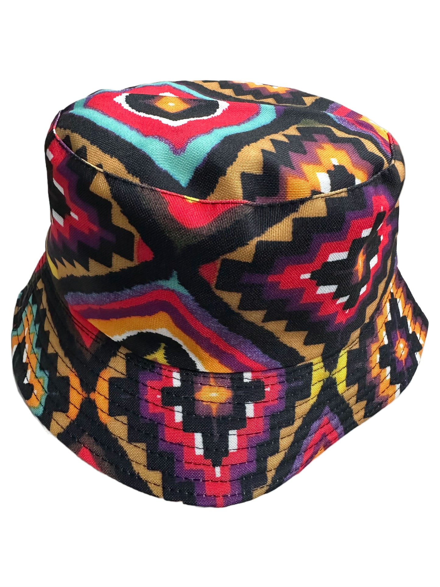 Missy Pink Aztec Print Bucket Hat