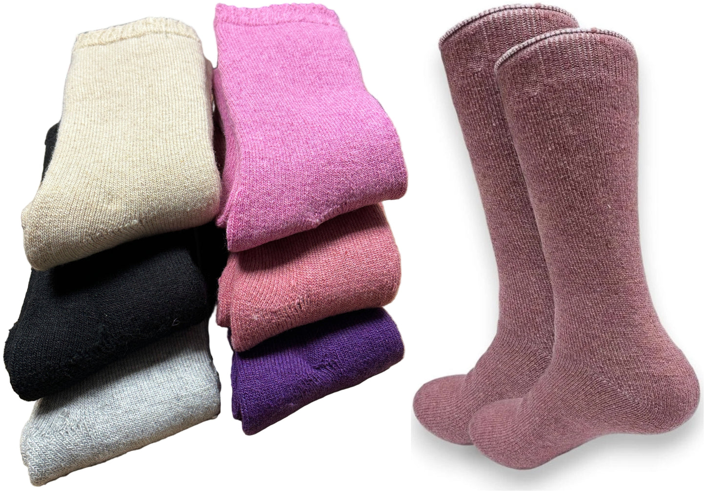 Womens Merino Wool Socks Lambs Wool 2.4 Tog