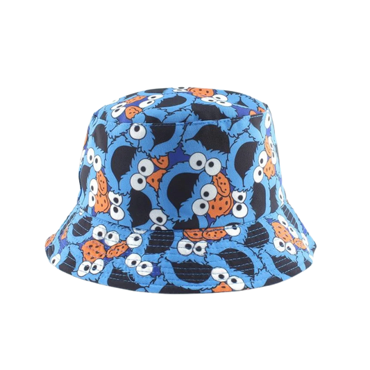 Reversible Muppets Design Blue Bucket Hat