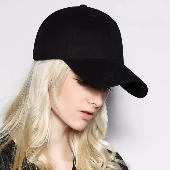 Plain Black Cap