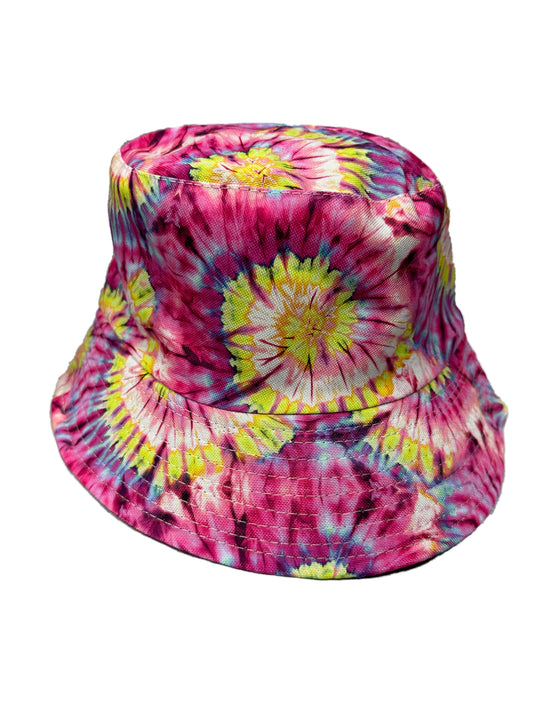 Pink Tie-Dye Bucket Hat