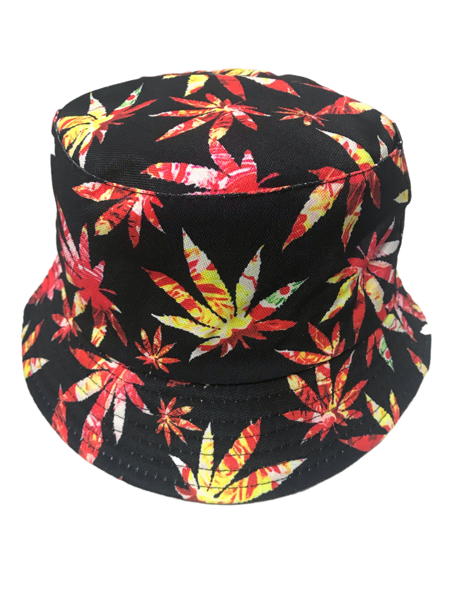 Flames Weed Leaf Bucket Hat