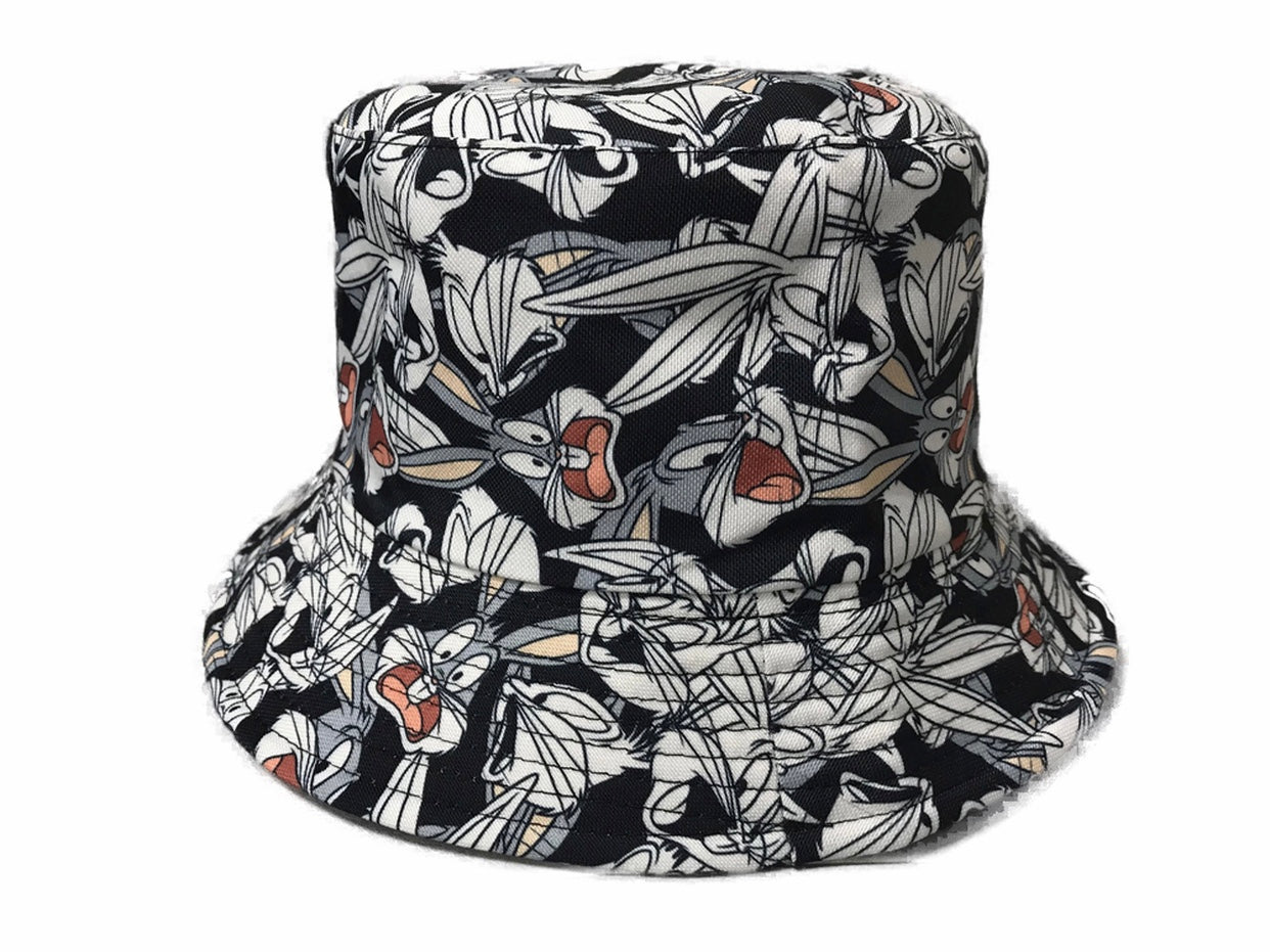 Bunny Rabbit Black/White Bucket Hat