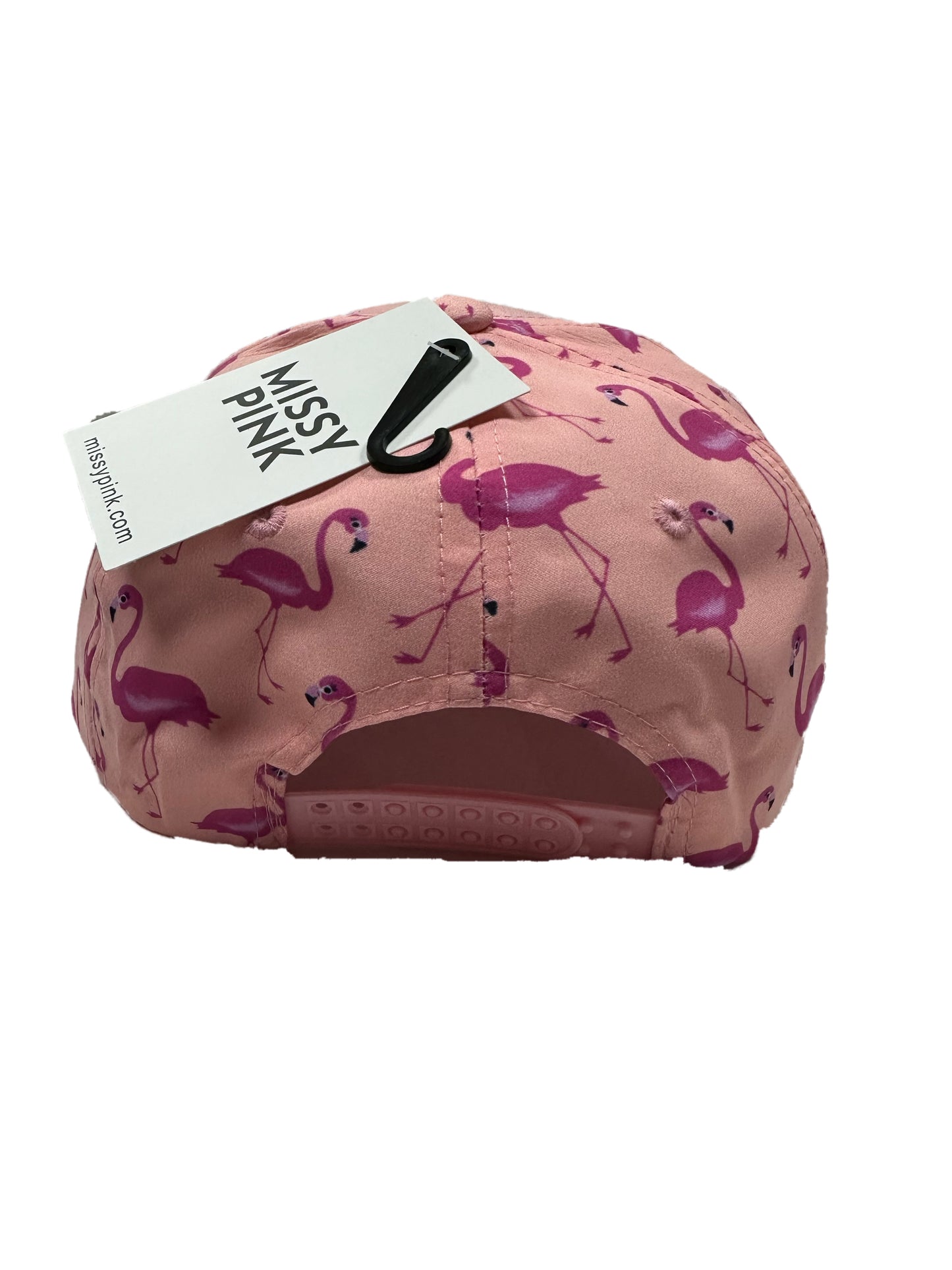 Mandys Pink Colour Flamingo Pattern Summer Cap Adjustable